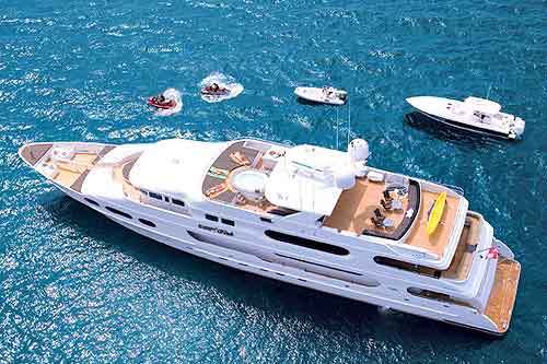 Party Girl 146' private yacht for charter in Bahamas