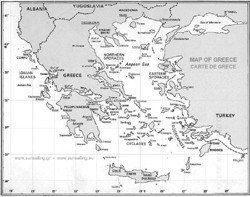 Luxury Greece Yacht Charters Sailing Map