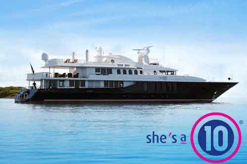 SHE'S A 10 Mega Yacht Charter